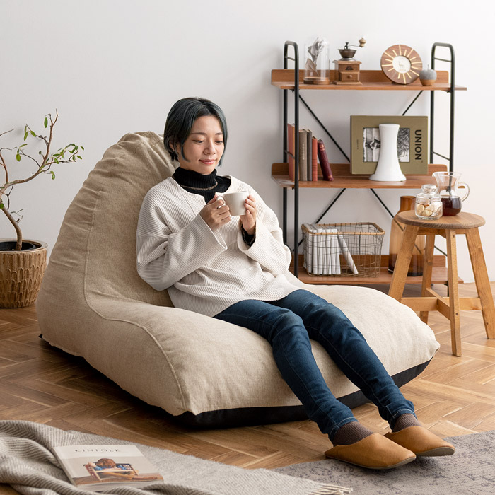 1人掛け クッションソファ 極厚ハイバック 1人掛け 洗えるカバー CALMO