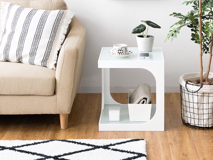 サイドテーブル ARCA〔アルカ〕 2段タイプ | 家具・インテリア通販