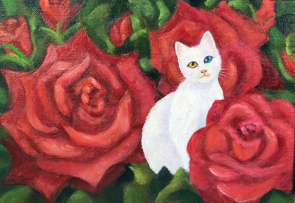 つるバラの庭」 by Miyuki｜Artmeter｜暮らしを彩るアートが、きっと