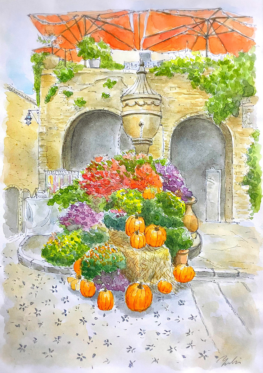 パリのマルシェ」 by Yuki｜Artmeter｜暮らしを彩るアートが、きっと