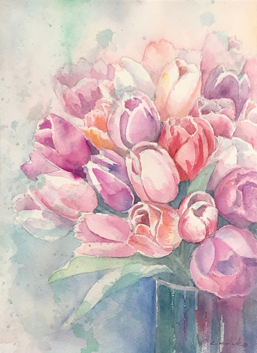 山茶花」 by Canako｜Artmeter｜暮らしを彩るアートが、きっと見つかる