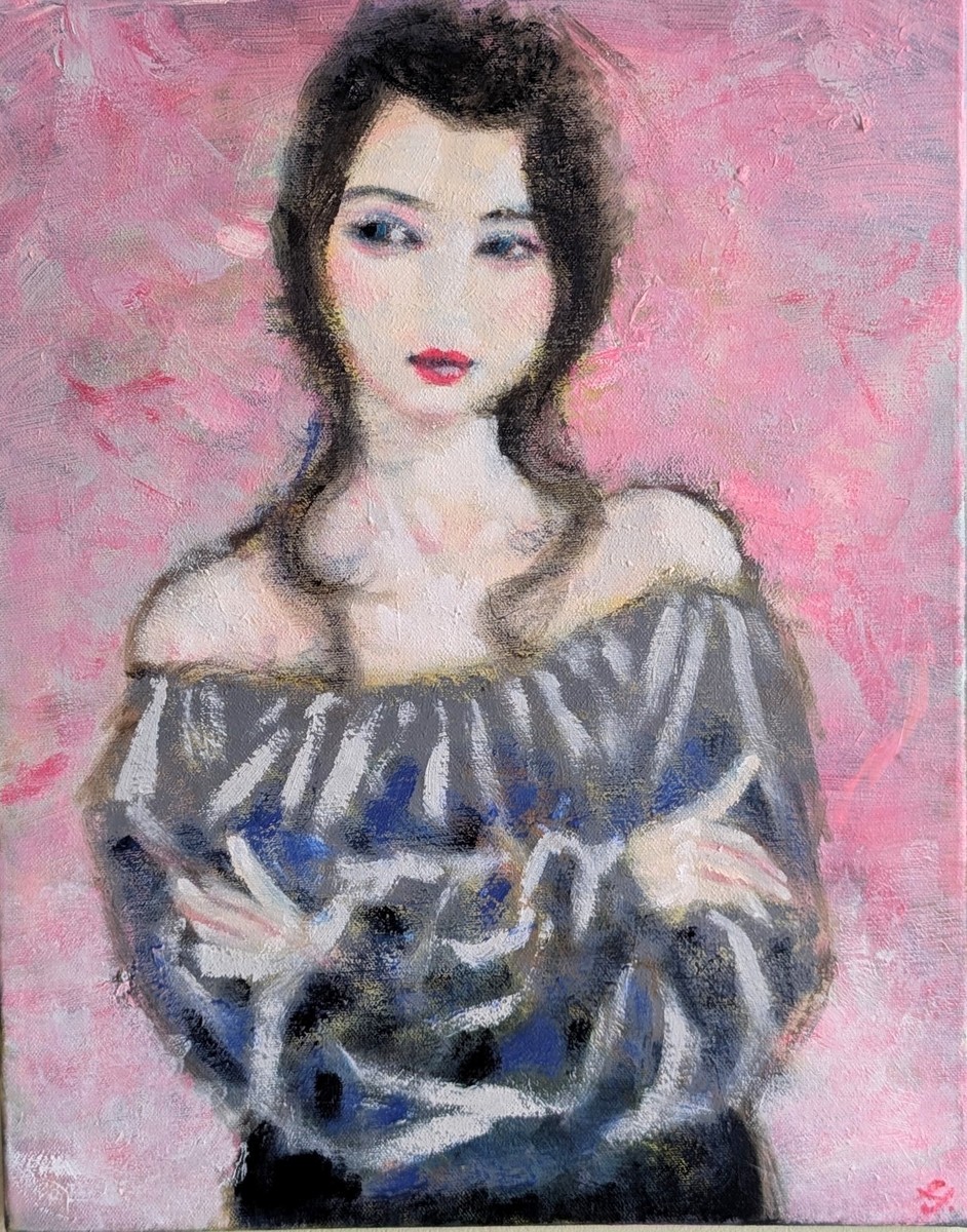 夫人M(茜さす雪山)」 by J.｜Artmeter｜暮らしを彩るアートが、きっと