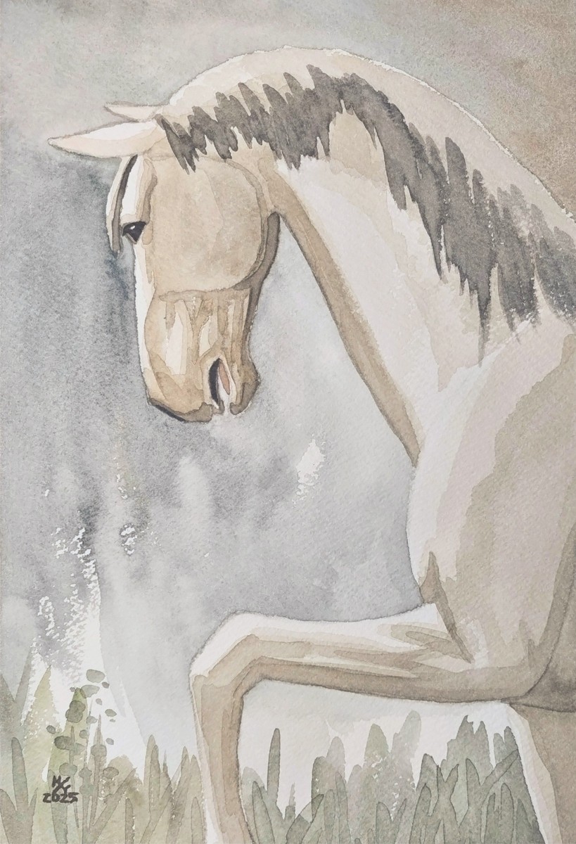 高原の馬」 by 水辺｜Artmeter｜暮らしを彩るアートが、きっと見つかる