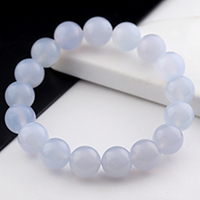 ナミビア産ブルーレースアゲート原石スライス-009水晶クラスター