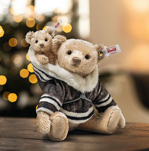 Steiff Mama Teddy Bear With Baby 007569 | Ashby Bears