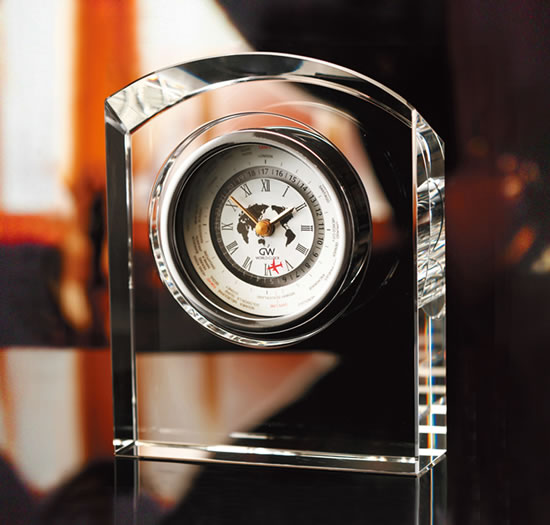 カーヴ 世界時計 / ガラスアート ギフト アトリエピジョン