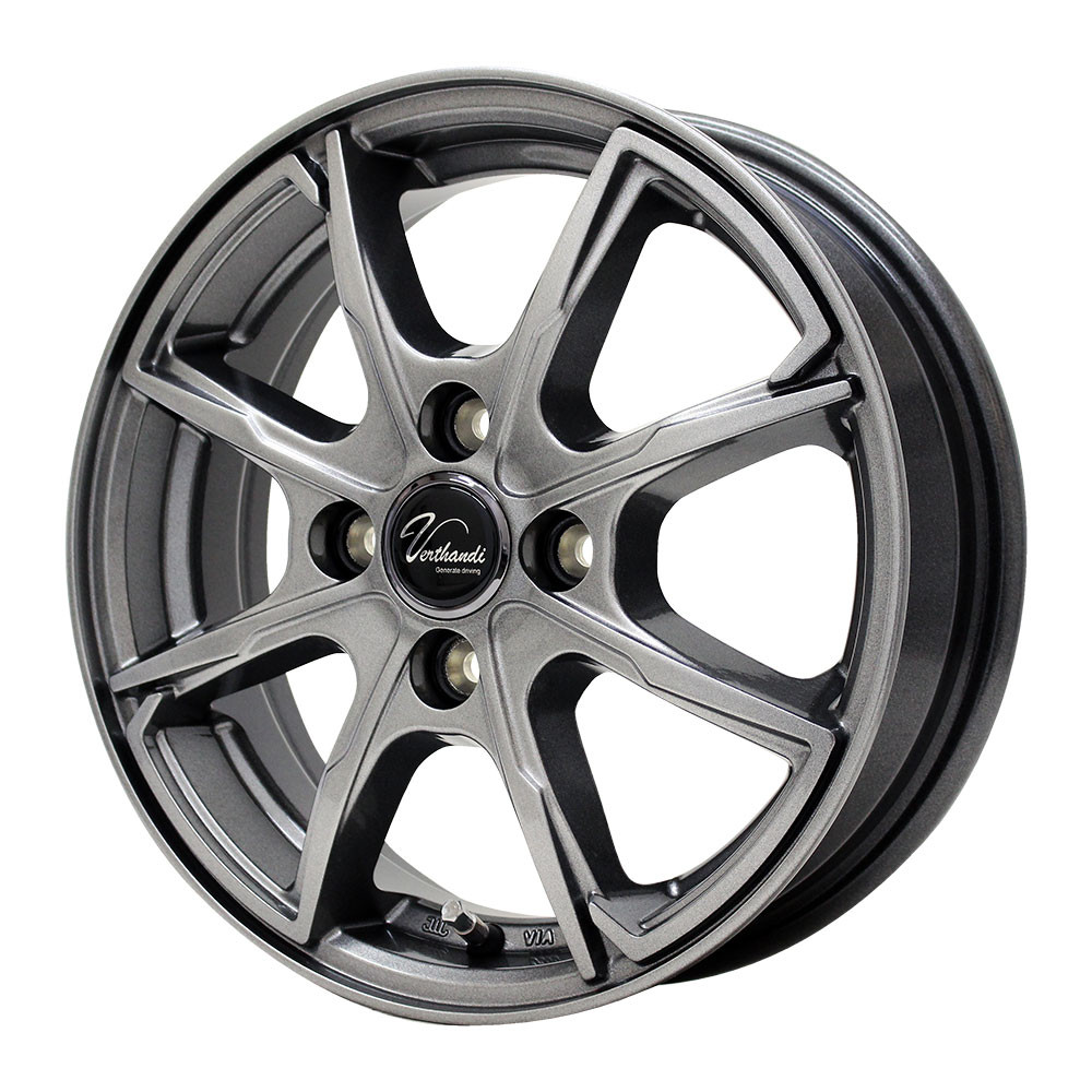 Verthandi PW-S8 14x4.5 45 100x4 METALLIC GRAY - オートウェイ