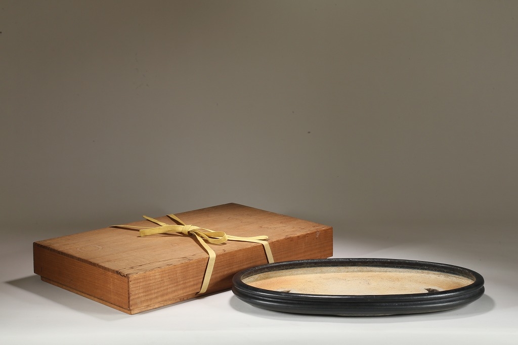 初代植松陶翠 瑠璃釉袋式楕円 | 雨竹亭オンラインショップ