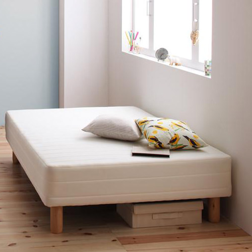 自由自在な暮らしが手に入る 分割式脚付きマットレスベッド (シングル