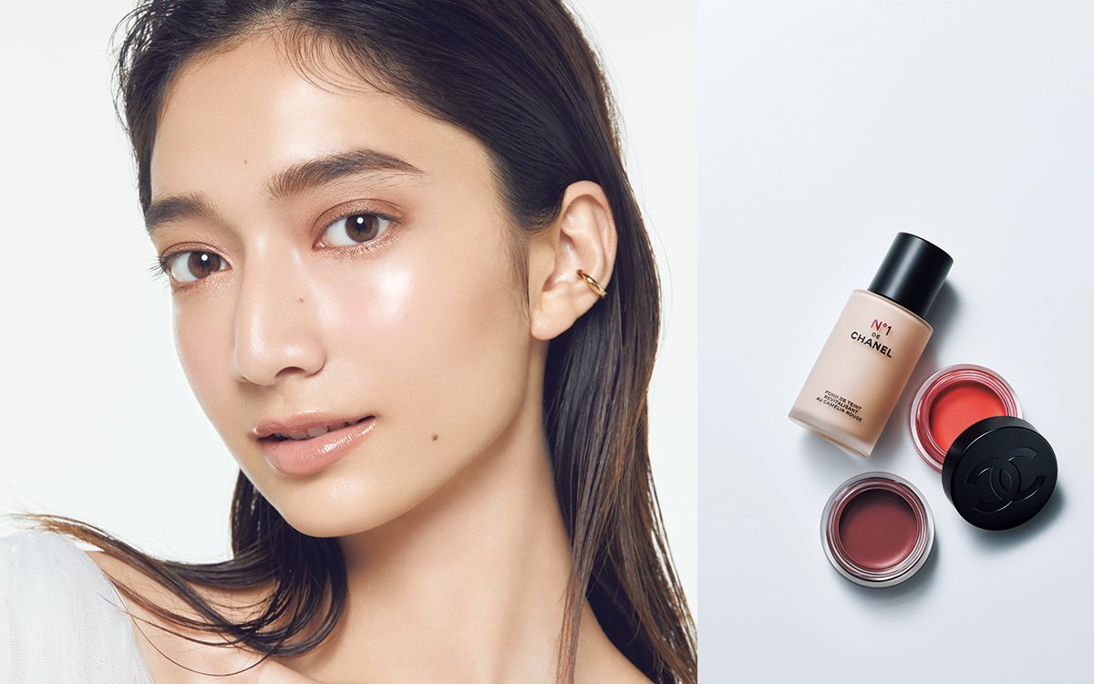 惹き込まれる、魅惑の“カメリア”メイク｜H&M 笹本恭平 × モデル 高瀬