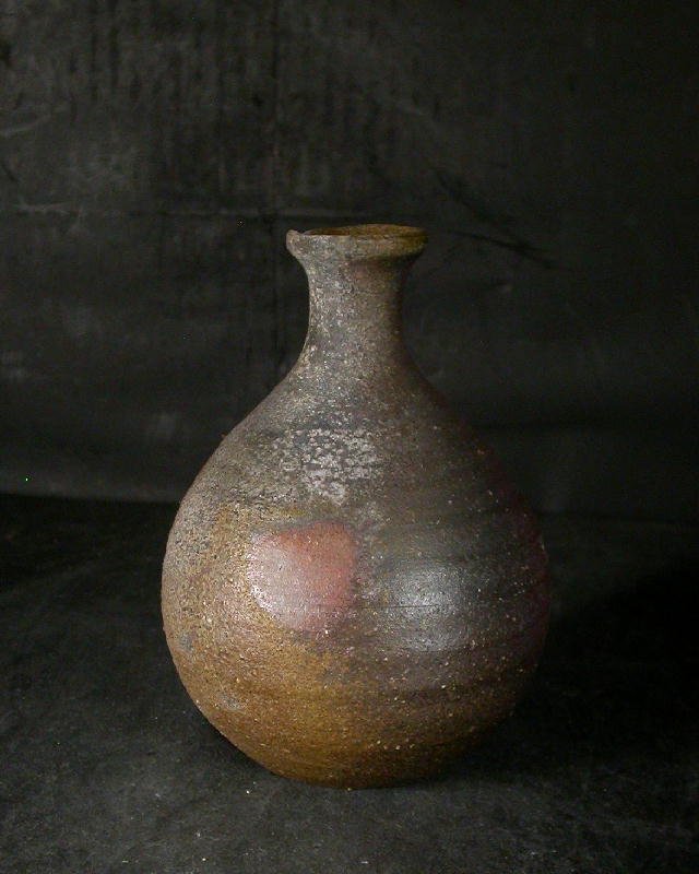 備前焼 登窯 備前焼中堅作家 水谷 清 共箱付窯変徳利6 備前焼卸・小売