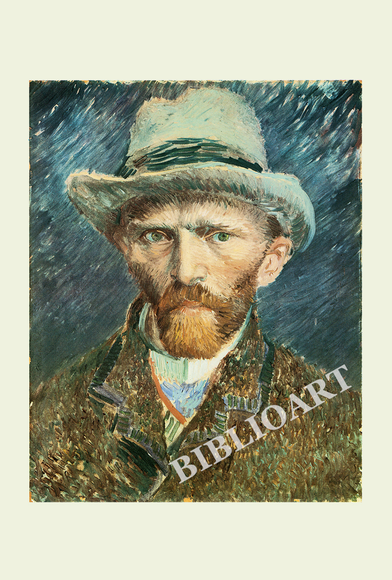 ビブリオポリ-ゴッホ-灰色のフェルト帽をかぶった自画像