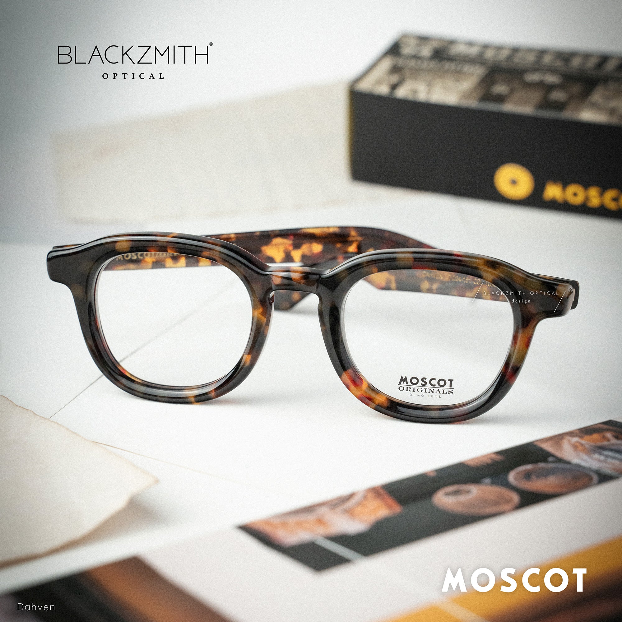 Moscot - Dahven Tortoise (47) – BLACKZMITH Optical