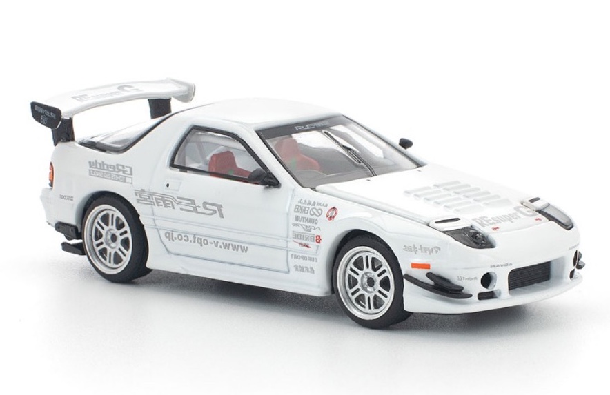 1/64 マツダ RX-7 （FC3S） RE雨宮 ホワイト （PopRace PR640260