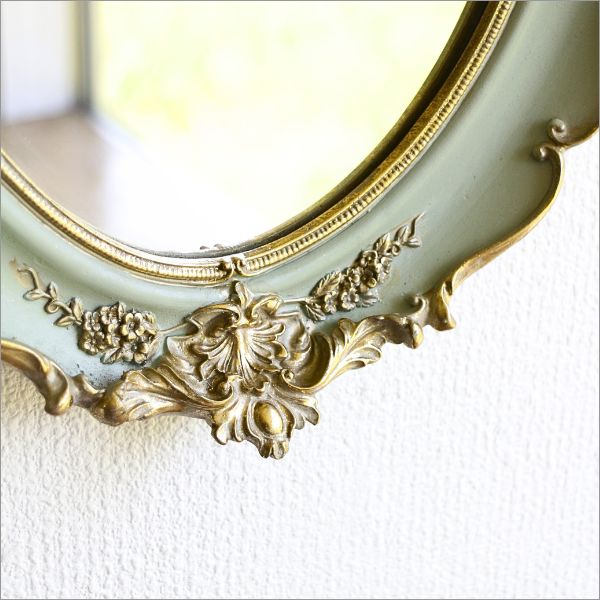 壁掛けミラー 鏡 ウォールミラー おしゃれ アンティーク調