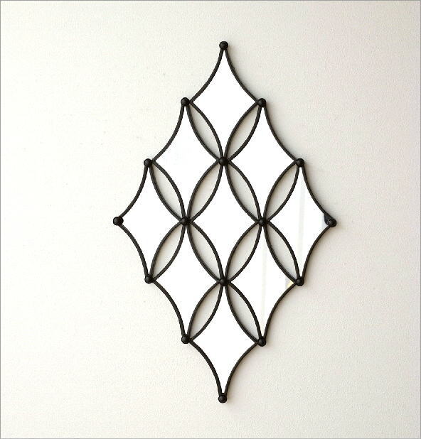 壁飾り ミラー アイアン 壁掛け インテリア おしゃれ 壁面 飾り 装飾