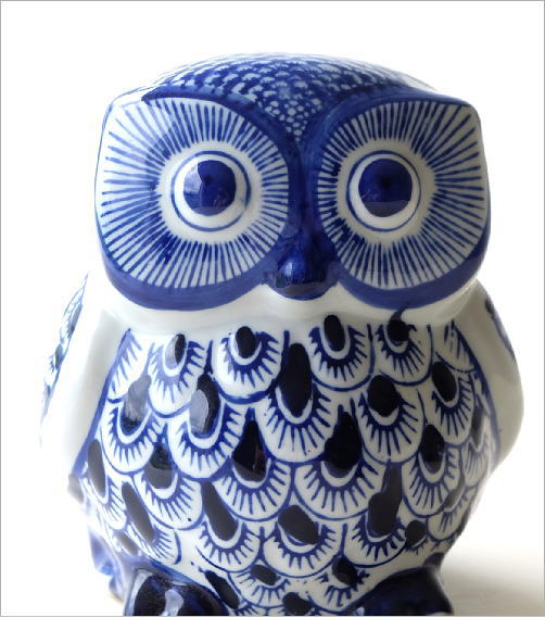 貯金箱 陶器 ふくろう フクロウ 和風 かわいい インテリア 玄関 梟