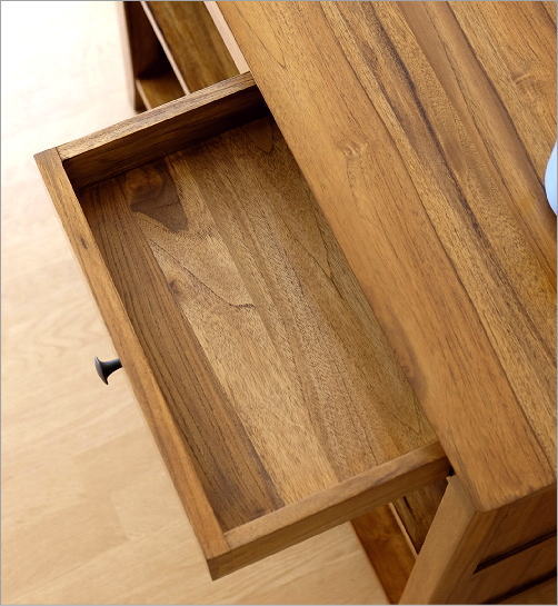 キッチンシェルフ チーク 無垢材 コンソールテーブル キッチン