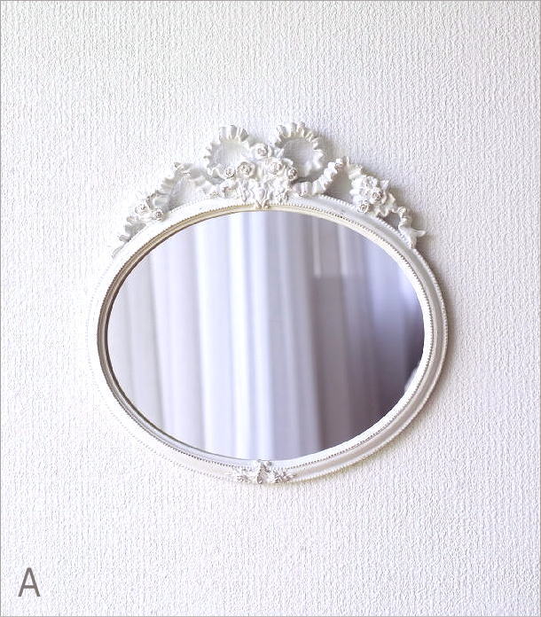 壁掛けミラー ウォールミラー おしゃれ アンティーク 鏡 シンプル