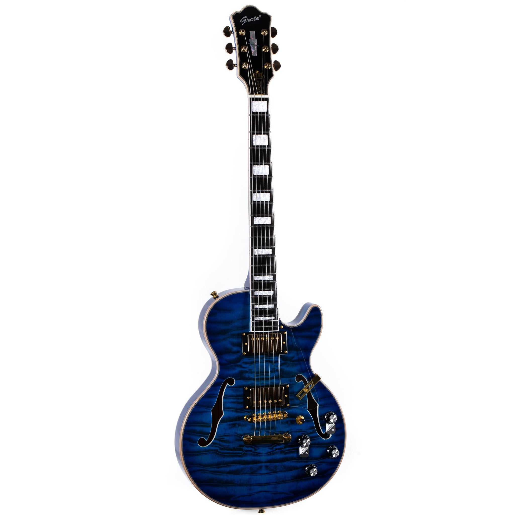 Grote LPF-001 Semi-Hollow Body Electric Guitar Coils Splitting