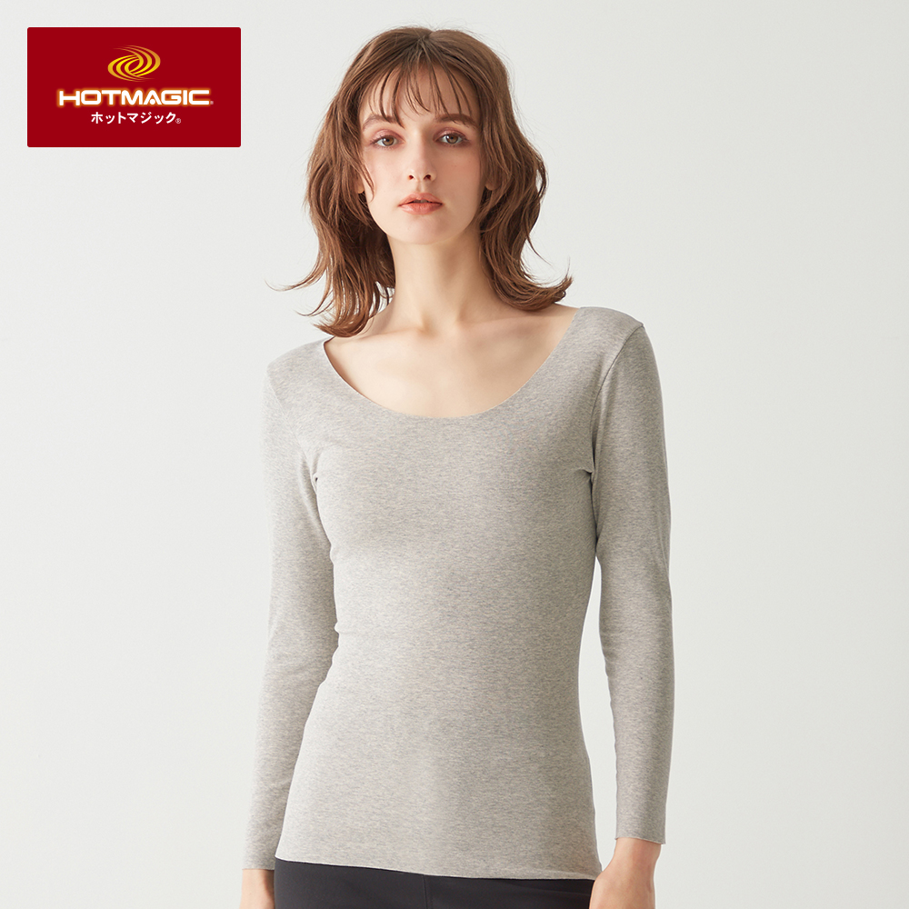 綿のチカラ】8分袖インナー【SALE】 MH7846P :レディース トップス