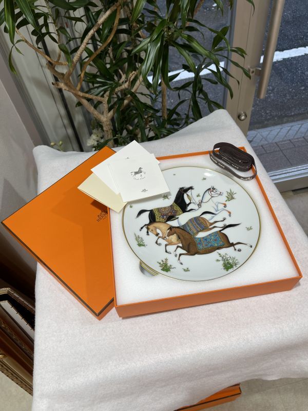 新品】【未使用品】HERMES エルメスデザートプレート シュヴァル