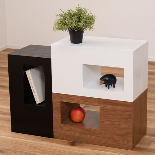 サイドテーブル CEL-70WAL セル 木製テーブル ウォールナット