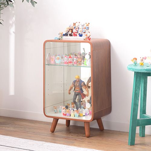 コレクションシェルフ 背面ミラー仕様 PT-611BR 東谷 収納ラック S