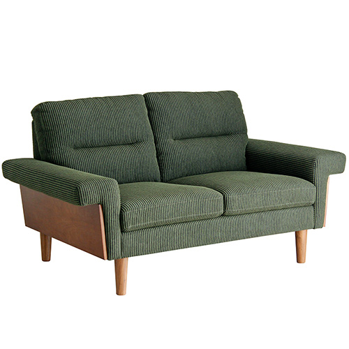 ソファ 2人掛け BAL 2Pソファ コーデュロイ モスグリーン 東馬