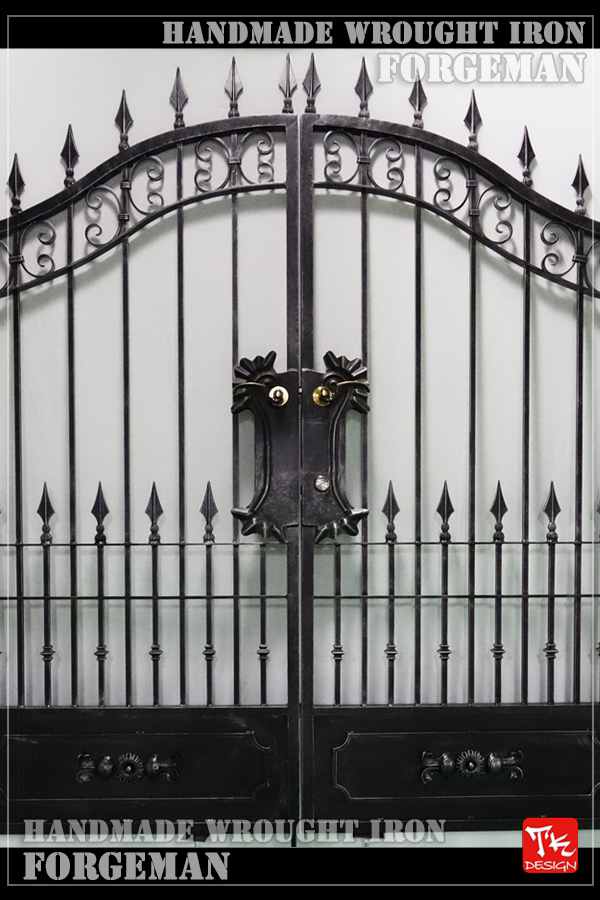 ロートアイアン/スライド門扉/経験を積んだ職人による本物ハンドメイド