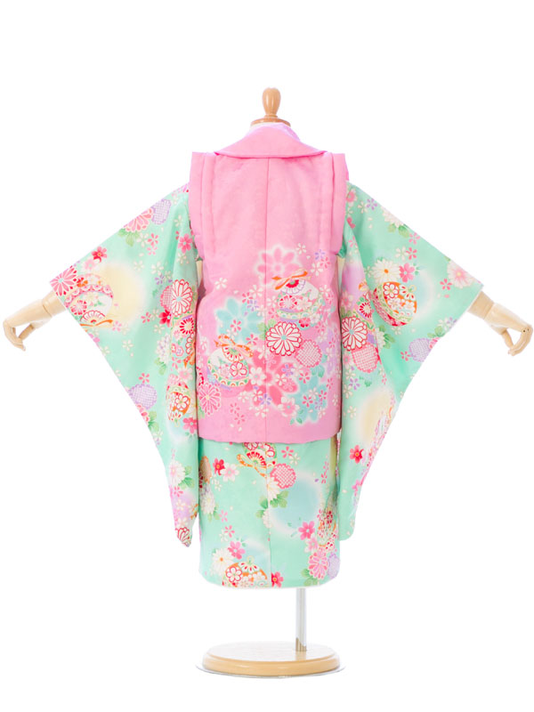 七五三|3歳女児|被布|対応身長:90~100cm|花ひめ|#H-235｜全国宅配可の