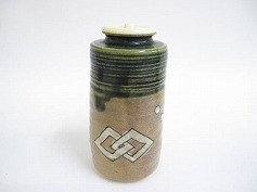 織部茶入 佐々木八十二造 瑞光窯｜茶道具｜買取実績紹介｜骨董品買取