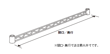 ハンガーレール[間口用・奥行用] | こぼれ止め/補強パーツ | パーツ