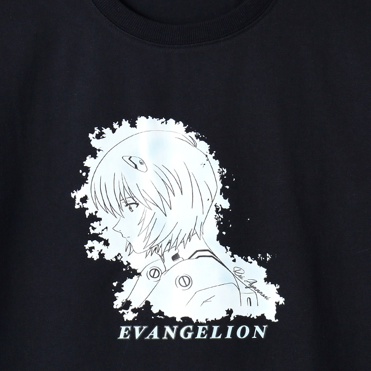 エヴァンゲリオンメンズ半袖Tシャツ（ステッカー付）/横顔のレイ(M.A.P