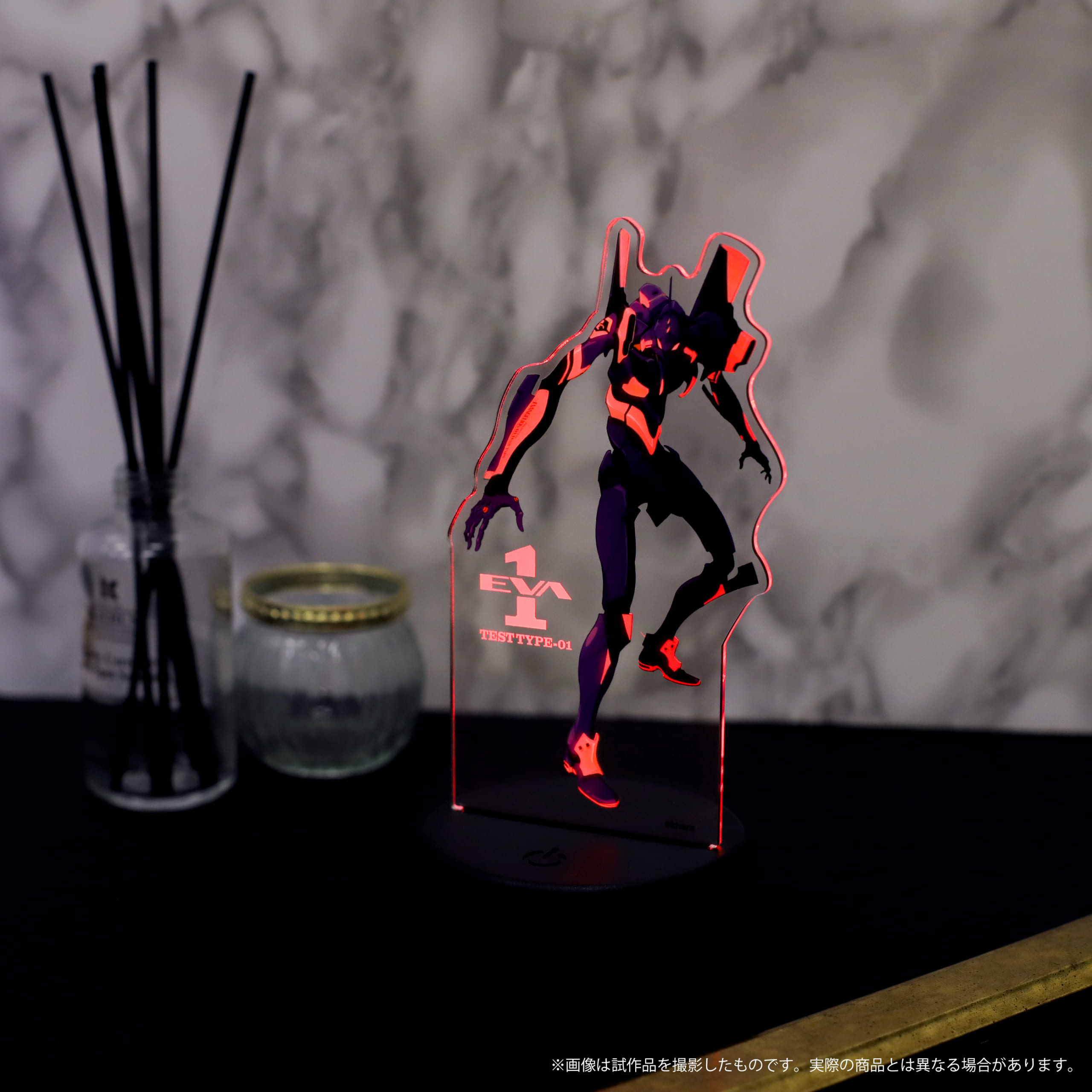 新商品：アクリルスタンドが光輝く！初号機とMark.06のイルミナ