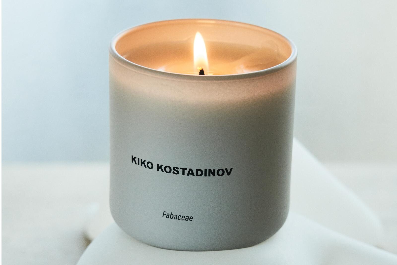 キコ・コスタディノフ“ウッドの香り”キャンドル＆スティック