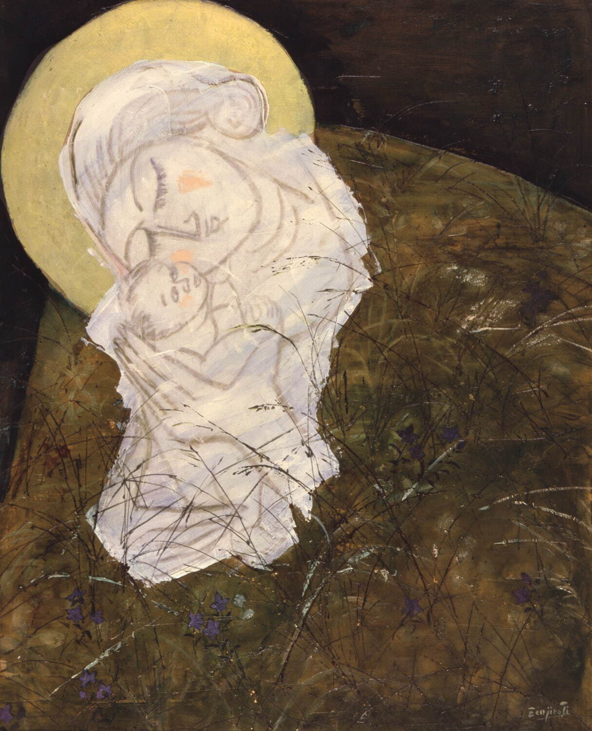 展覧会「近岡善次郎 聖なるイメージ」山形美術館で、母子像や日本の