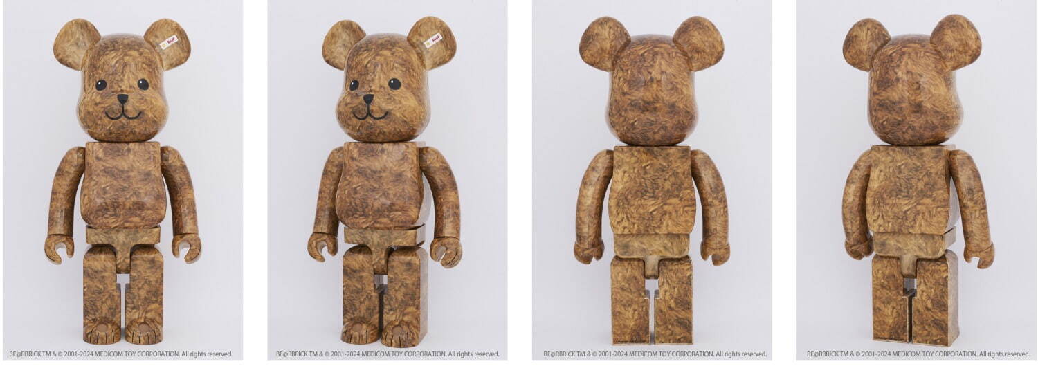 シュタイフ×メディコム・トイの“テディベア”ベアブリック、最高級