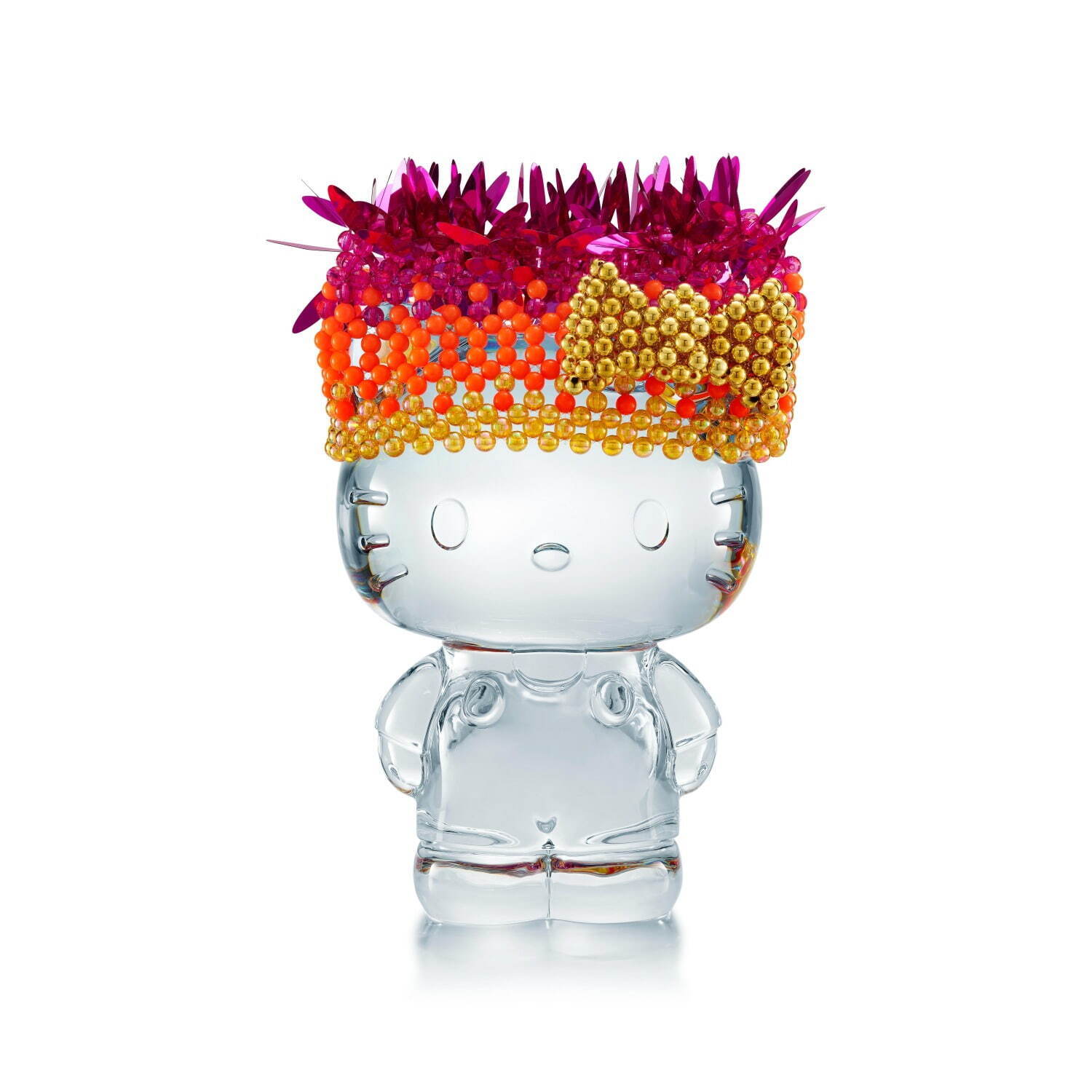 バカラ×ハローキティのクリスタルオーナメント、大地や水を表現した