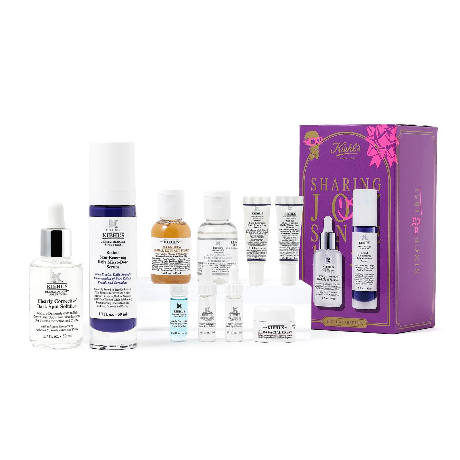 キールズ25年クリスマスコフレ、名品クリーム＆レチノール美容液など