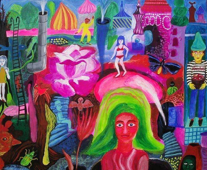 後藤友香が2年ぶりの個展を東京で開催 - 目が楽しい絶妙な色使い