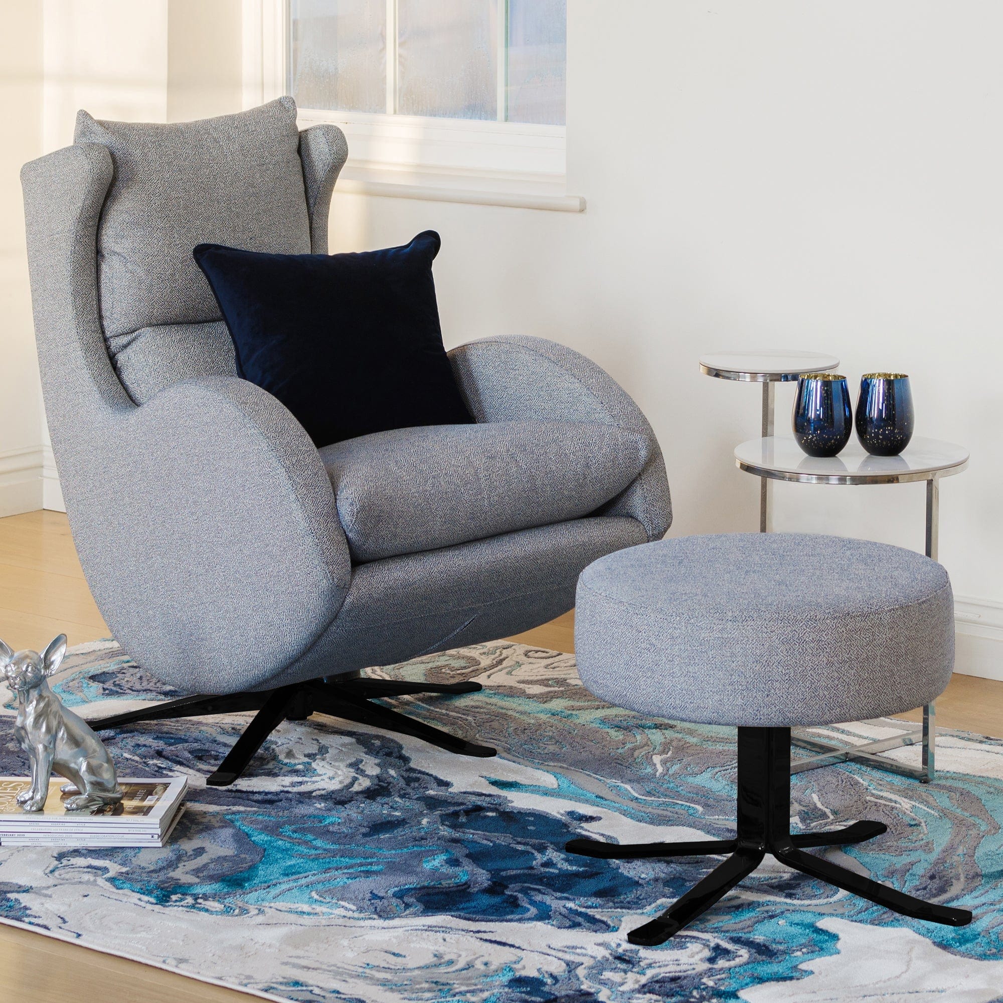 Toledo - Swivel & Rocking Chair, Fabric | Lowest Price
