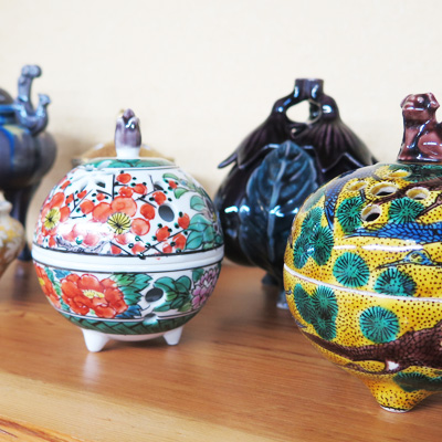 九谷焼 6号切立角皿揃 日本の文様 文吉窯の通販 - お香専門店香源