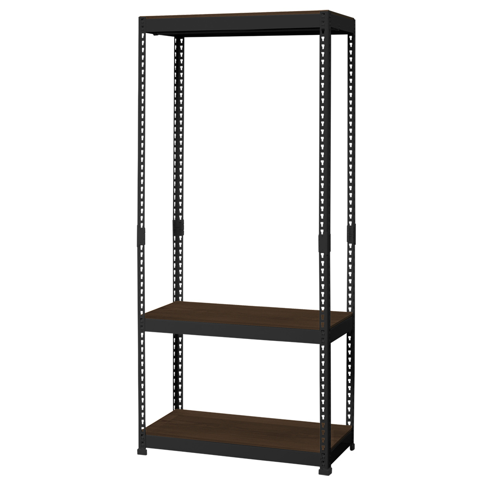 メタル＆ウッド3段ハンガーラック 幅810 奥行410 高さ1800 DW-MK883H