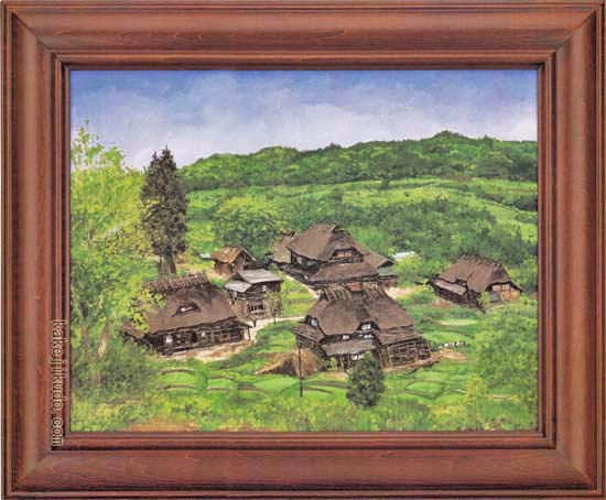 向井潤吉、【比良春雪（京都府京都市左京区大原）】、希少な額装用画集