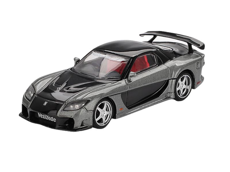Mazda RX-7 VeilSide – Fortune Grey (Mini GT) Diecast 1:64 Scale
