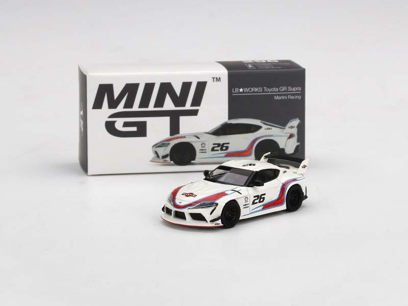 CHASE LB☆WORKS Toyota GR Supra - Martini Racing (MINI GT) Diecast
