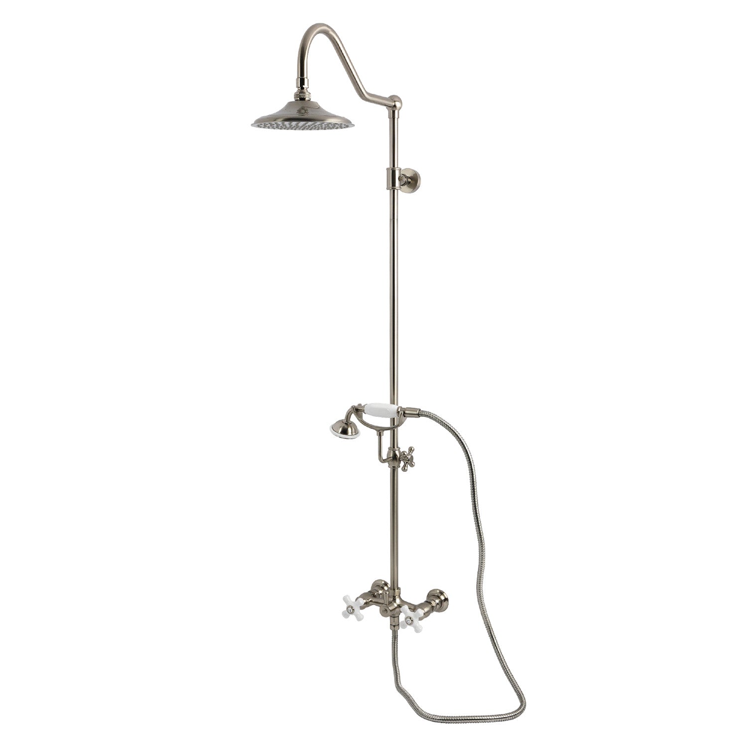 Kingston Heirloom CCK3668PX - Kingston Wall Mount Rain Drop Shower Sys