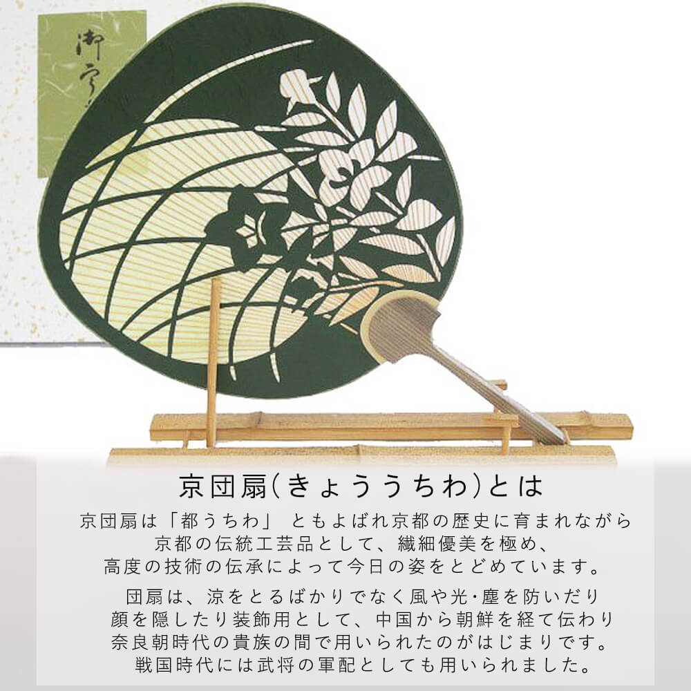 京うちわ 浪裏（両面透かし）