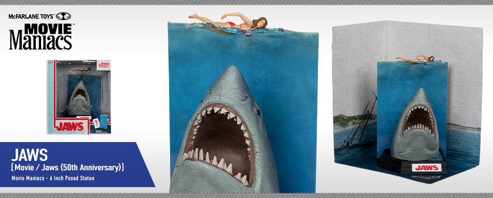 ムービー・マニアックス】6インチ・ポーズドスタチュー ジョーズ［映画